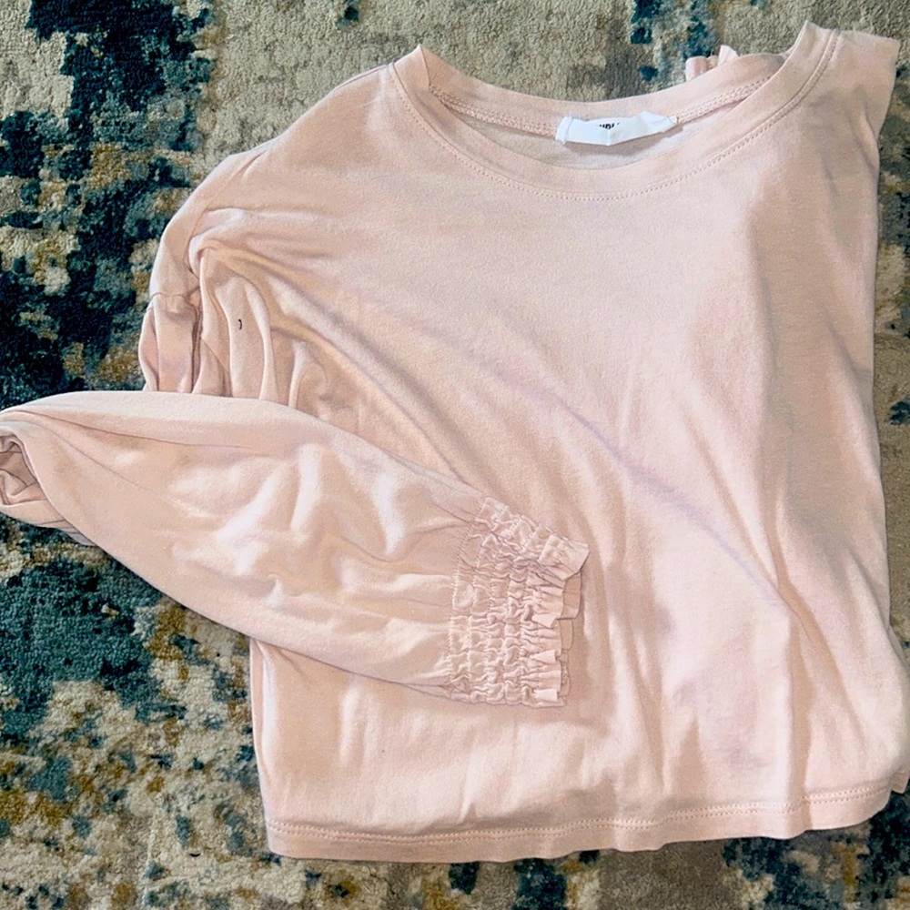 Cropped pink tee